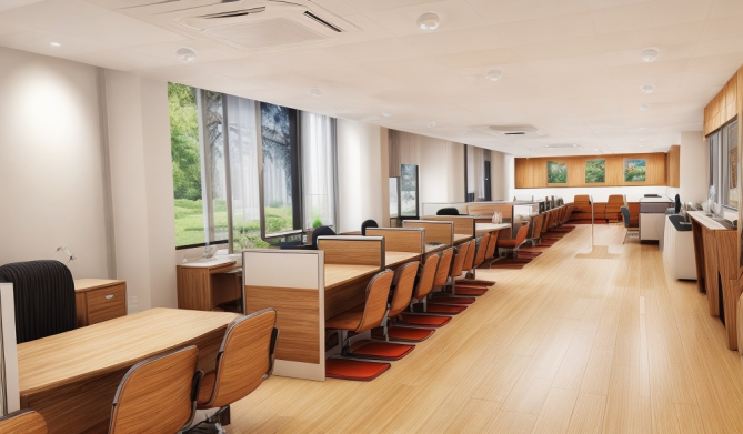Bank branch interior design