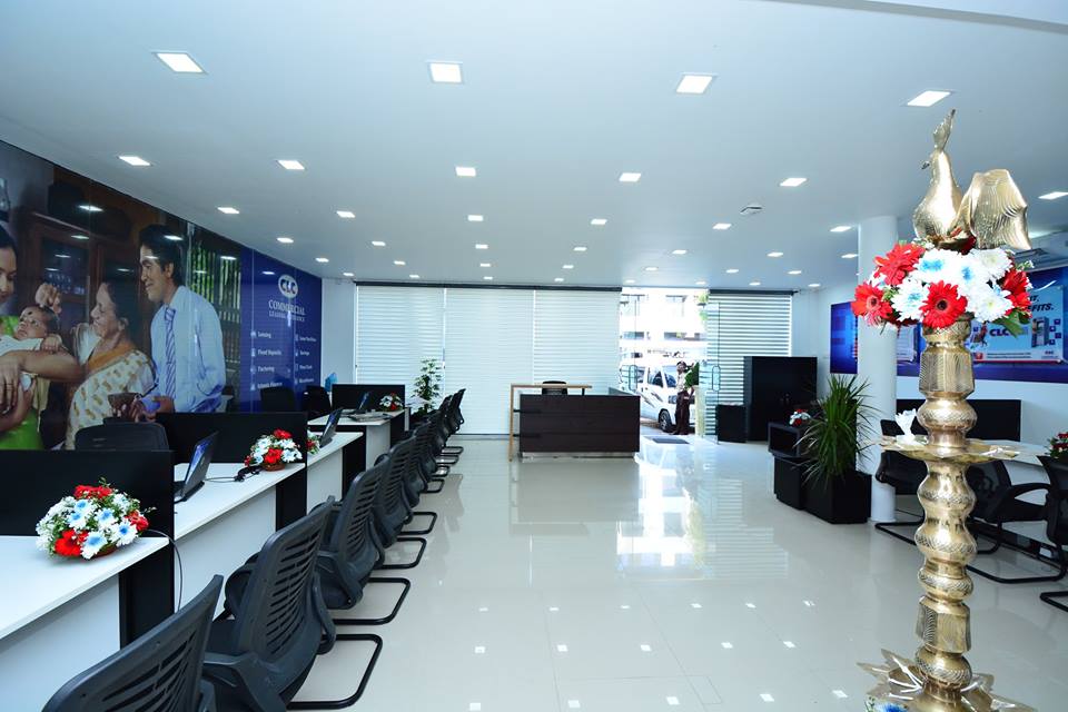 Bank branch banking hall